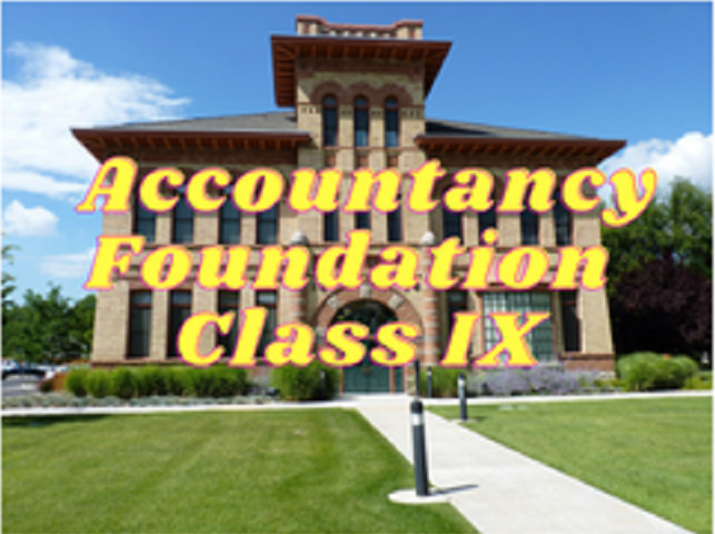 Accountancy (Foundation) - Class IX